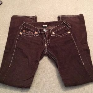 True religion corduroy brown